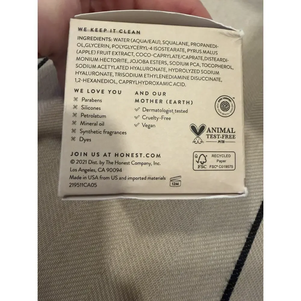 The Honest Company Hydrogel Beauty Cream 1.7-oz 50mL Box Sealed.